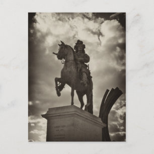 Louis XIV statue, Versailles Vykort