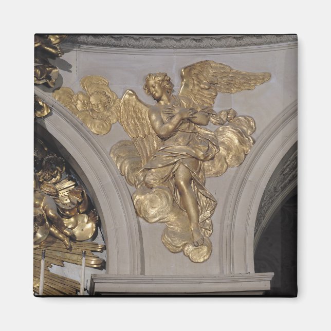Louis XIV stil ängel, från bågen till bågen Magnet (Framsidan)