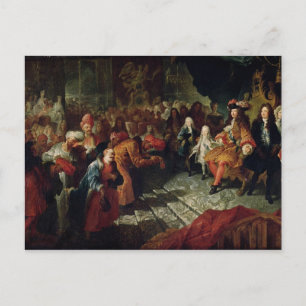 Louis XIV tog emot Persian Ambassador Vykort