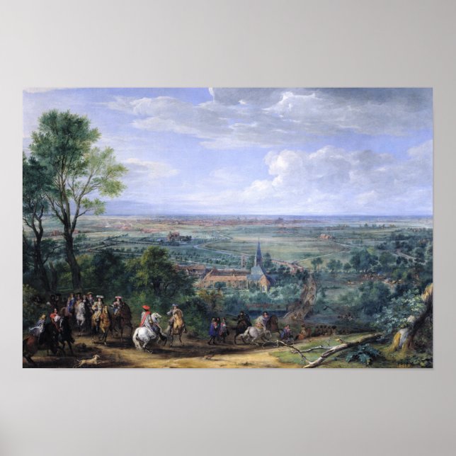Louis XIV vid Siege Lille intill Poster (Framsidan)