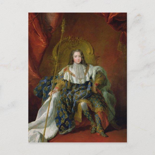 Louis XV 1723 Vykort (Framsida)