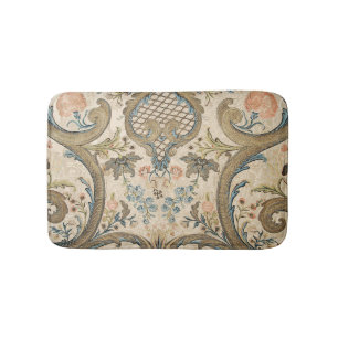 Louis XV Blommigt Print Elegant Badrumsmatta