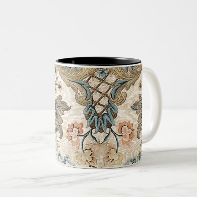 Louis XV Blommigt Print Mugg (Framsida höger)