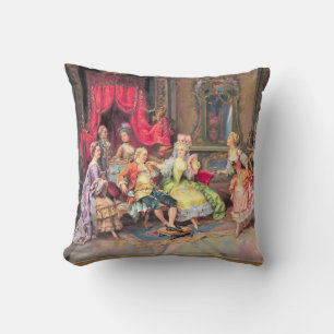 Louis XV Fransk Colorful Motif Kudde