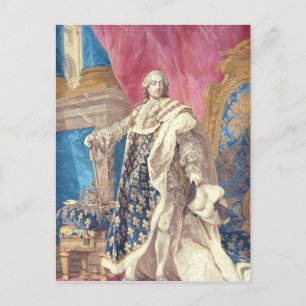 Louis XV i Coronation Robes Vykort