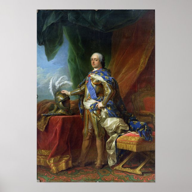 Louis XV Kung av Frankrike & Navarre, 1750 Poster (Framsidan)