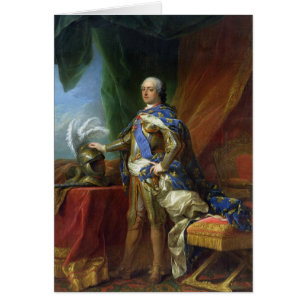 Louis XV kung av frankriken & Navarre, 1750 Hälsningskort