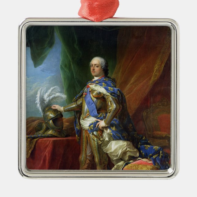 Louis XV kung av frankriken & Navarre, 1750 Julgransprydnad Metall (Framsidan)