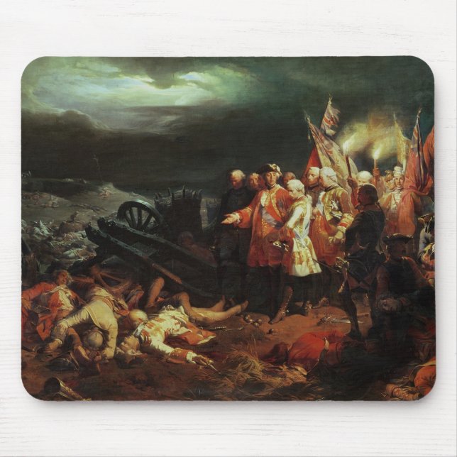 Louis XV som besöker fält av striden Musmatta (Framsidan)