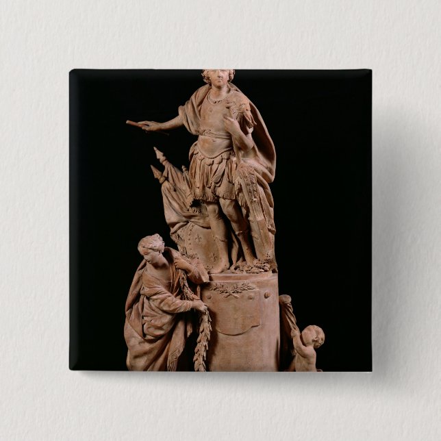 Louis XV som en romersk kejsare Knapp (Framsida)