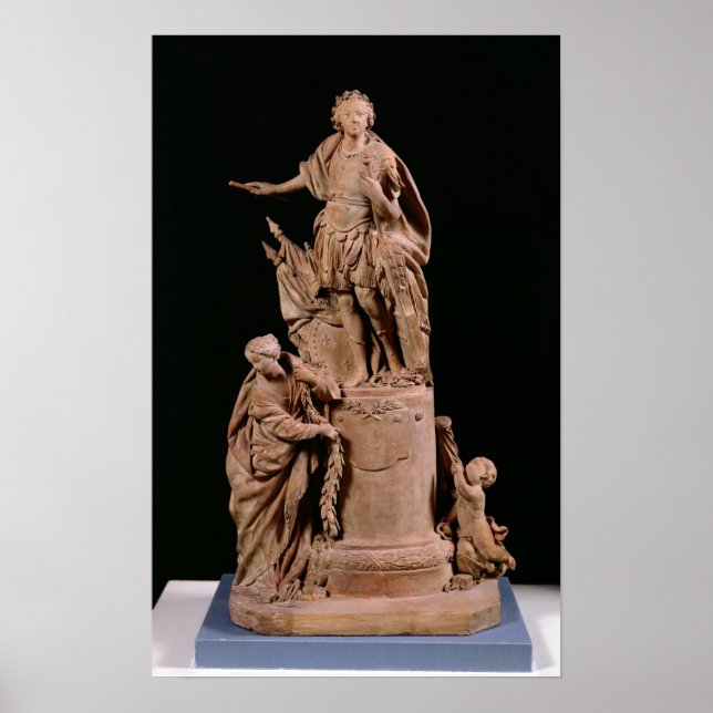 Louis XV som romersk kejsare Poster (Framsidan)