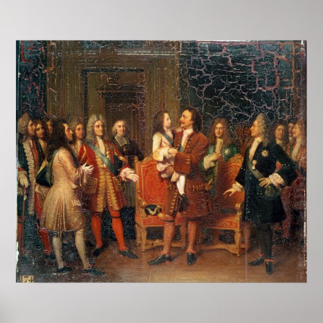 Louis XV Visiting Peter I Poster (Framsidan)