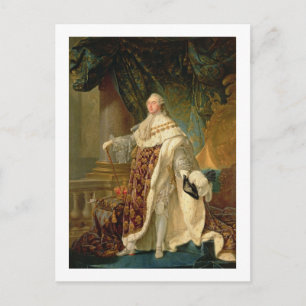 Louis XVI (1754-93) (olja på arbetsyta) Vykort