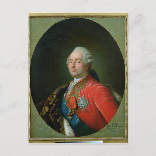 Louis XVI 1786 Vykort (Framsida)