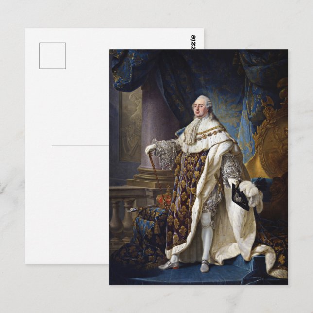 Louis XVI av Frankrike Vykort (Fram/baksida)
