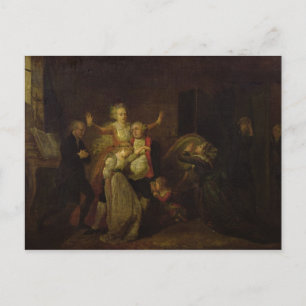 Louis XVI Bidding Farewell till hans familj Vykort