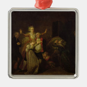 Louis XVI bjuda avsked till hans familj Julgransprydnad Metall