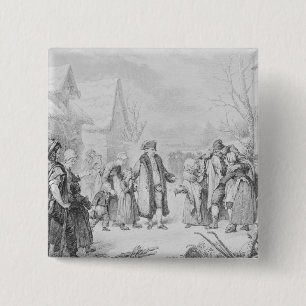 Louis XVI fördelande allmosa Knapp