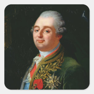 Louis XVI Fyrkantigt Klistermärke
