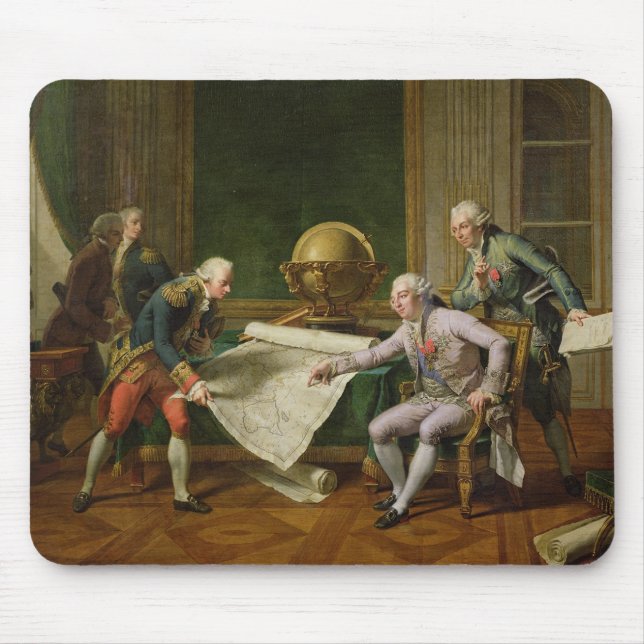 Louis XVI ge anvisningar till La Perouse Musmatta (Framsidan)