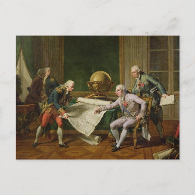 Louis XVI Ge instruktioner till La Perouse Vykort (Framsida)