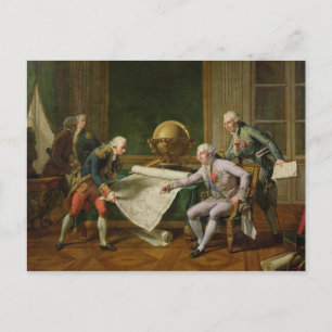 Louis XVI Ge instruktioner till La Perouse Vykort