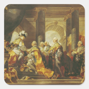 Louis XVI kung av frankriken Fyrkantigt Klistermärke