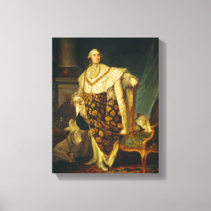 Louis XVI kung av frankriken i Coronationskrud Canvastryck