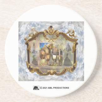 Louis XVI & Marie Antoinette Clouded Spegel 2 Underlägg
