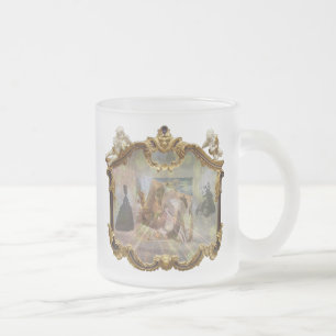 Louis XVI och Marie Antoinette GNISTRA Spegel 3 Frostad Glasmugg