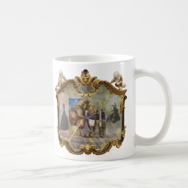 Louis XVI och Marie Antoinette GNISTRA Spegel-kaff Kaffemugg (Höger)