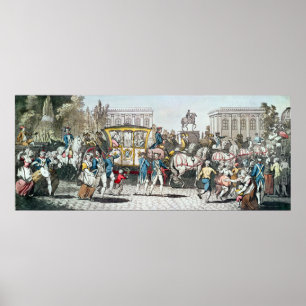 Louis XVI:s inträde i Paris Poster