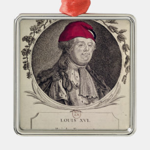 Louis XVI som ha på sig en phrygian hätta Julgransprydnad Metall