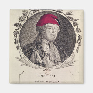 Louis XVI som ha på sig en phrygian hätta Magnet