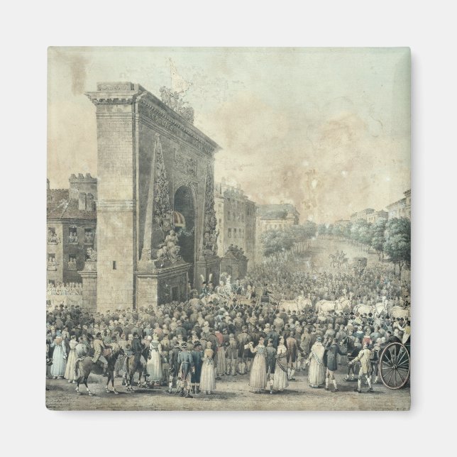 Louis XVIII genom Porte Magnet (Framsidan)