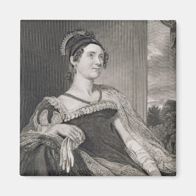 Louisa Catherine Adams (1775-1852) ingiven av G.F. Magnet (Framsidan)