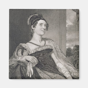 Louisa Catherine Adams (1775-1852) som inristas av Magnet