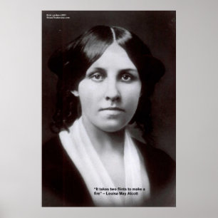 Louisa May Alcott 2 Flints kärlekscitat Affischer