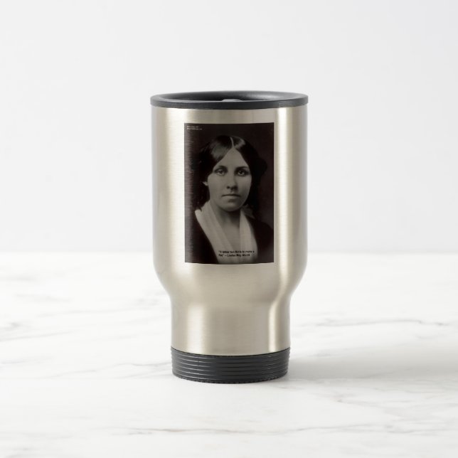 Louisa May Alcott 2 Flints kärlekscitatkort & pres Resemugg (Center)