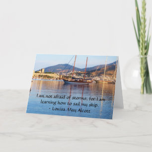 Louisa May Alcott inspirational QUOTE Kort