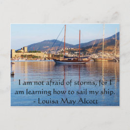 Louisa May Alcott inspirational QUOTE Vykort