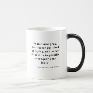 Louisa May Alcott, Little Women Quote #7 Magisk Mugg