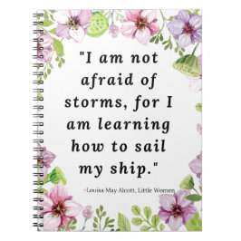 Louisa May Alcott, Little Women Quote Anteckningsbok