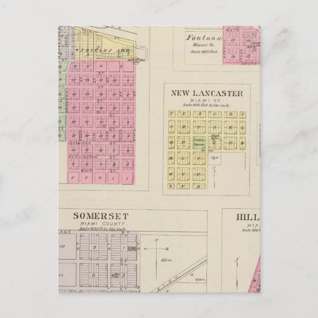 Louisburg, Somerset, Fontana, Kansas Vykort (Framsida)