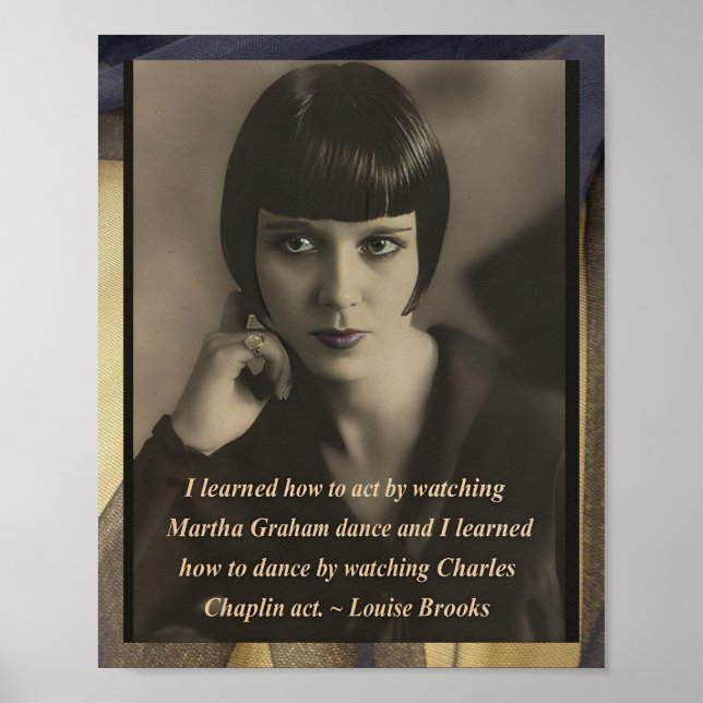 Louise Brooks Vintage Inspired Poster (Framsidan)