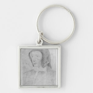 Louise de Savoie Fyrkantig Silverfärgad Nyckelring