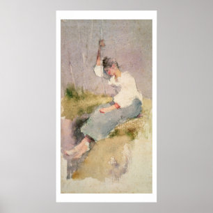 Louise, en Breton Girl (papper) Poster