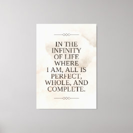 Louise Hay Quote - allt är Perfekt Canvastryck