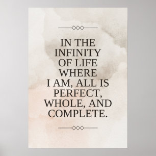 Louise Hay Quote - allt är Perfekt Poster