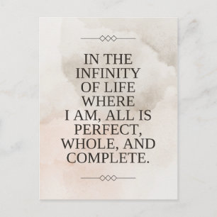 Louise Hay Quote - allt är Perfekt Vykort